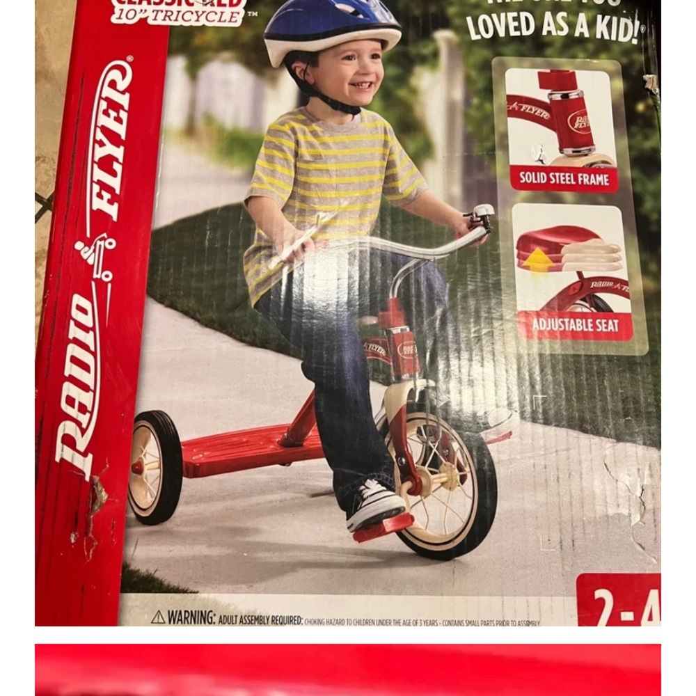 New Radio Flyer Classic Red Tricycle